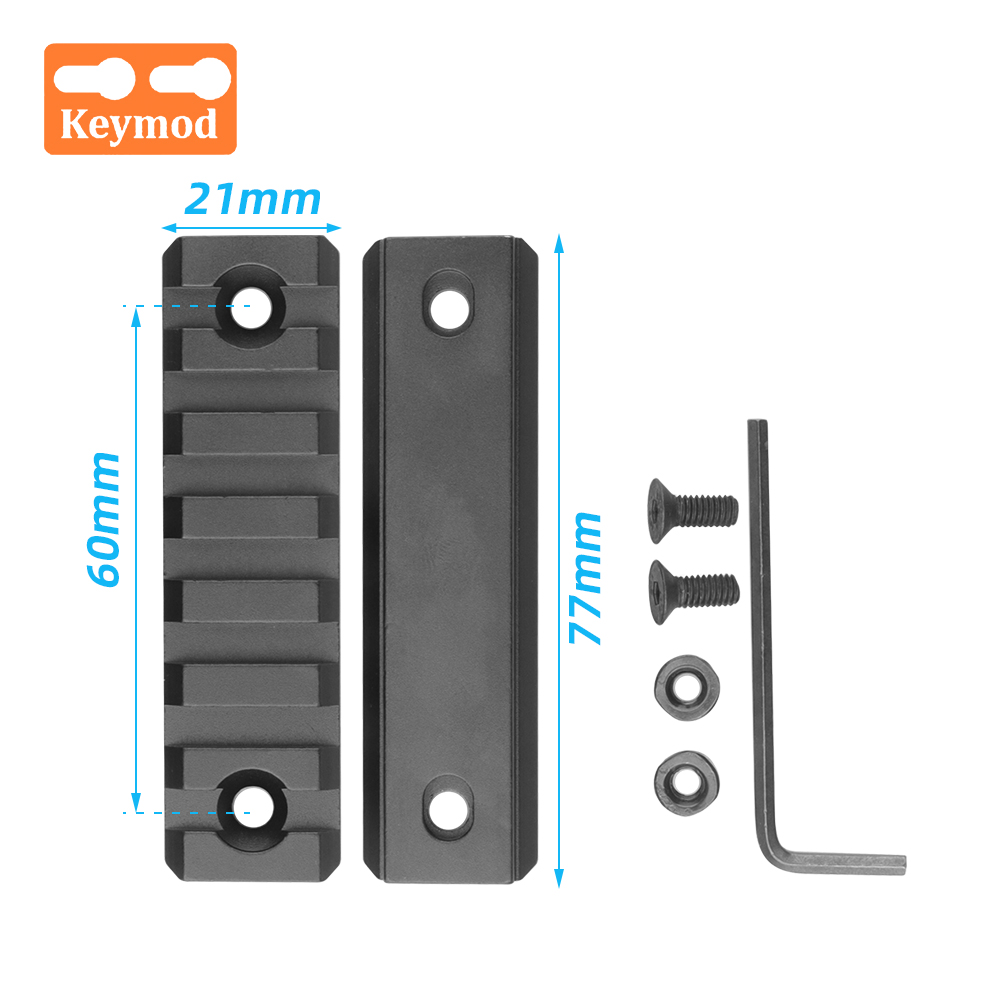 7 Slot Picatinny Weaver Keymod Rail