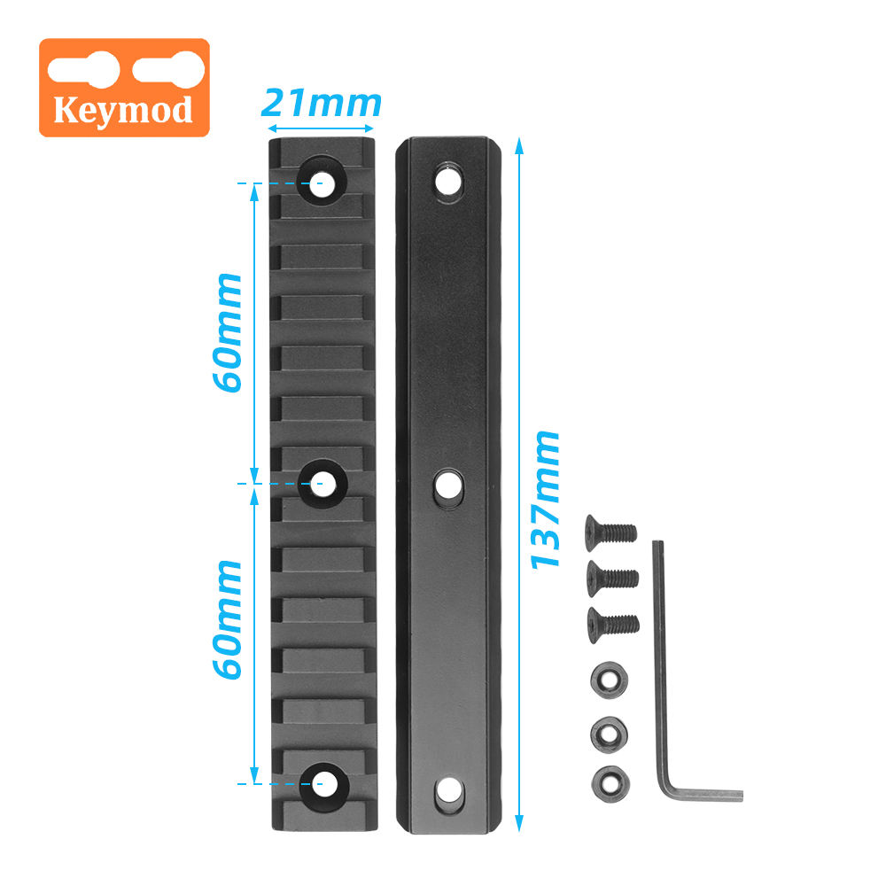 13 Slot Picatinny Weaver Keymod Rail